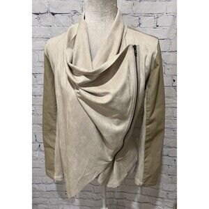 Aaron & Amber Faux leather & suede mix jacket Size Small